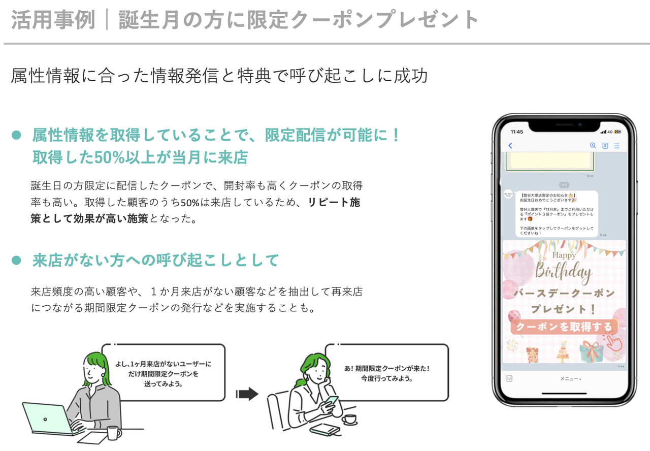 COMSBIのLINE向けリッチメッセージサービス